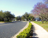 Quiet street w/sidewalk